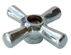 VOLANTE TIPO CRUZ (BRONCE CROMO)